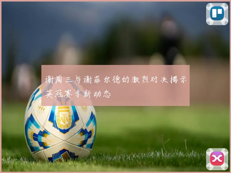 谢周三与谢菲尔德的激烈对决揭示英冠赛季新动态